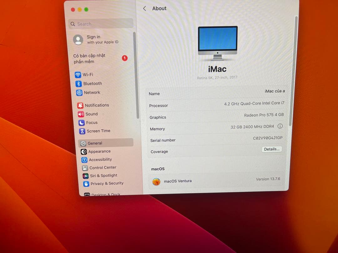 iMac (27-inch, 2017) 32GB RAM ジャンク