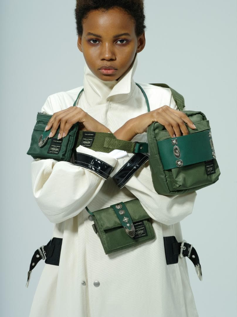 TOGA ARCHIVES × PORTER コラボ ベルトバック グリーン