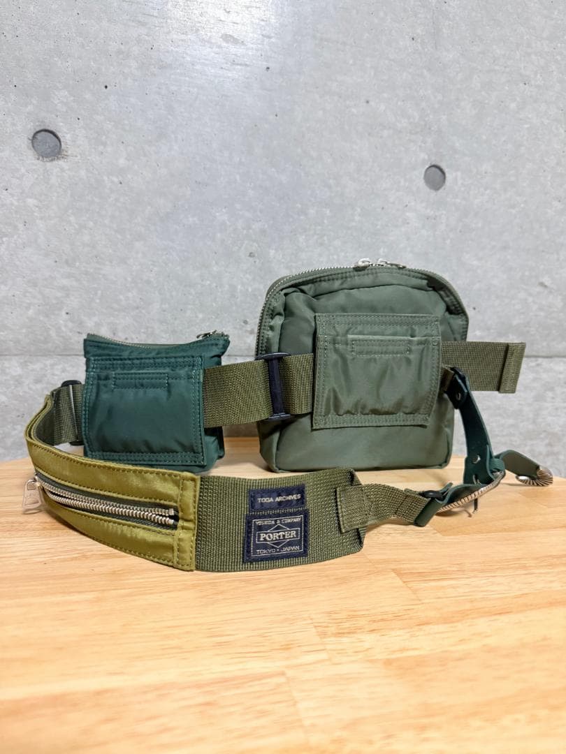 TOGA ARCHIVES × PORTER コラボ ベルトバック グリーン
