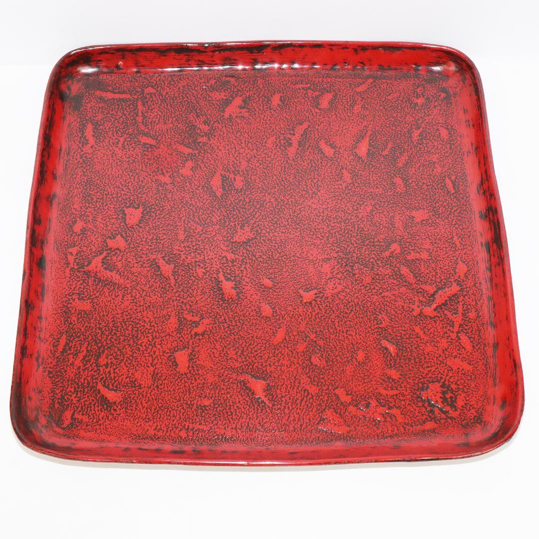 角盆　5客　漆　会席　箱付き木製　蒔絵 折り鶴