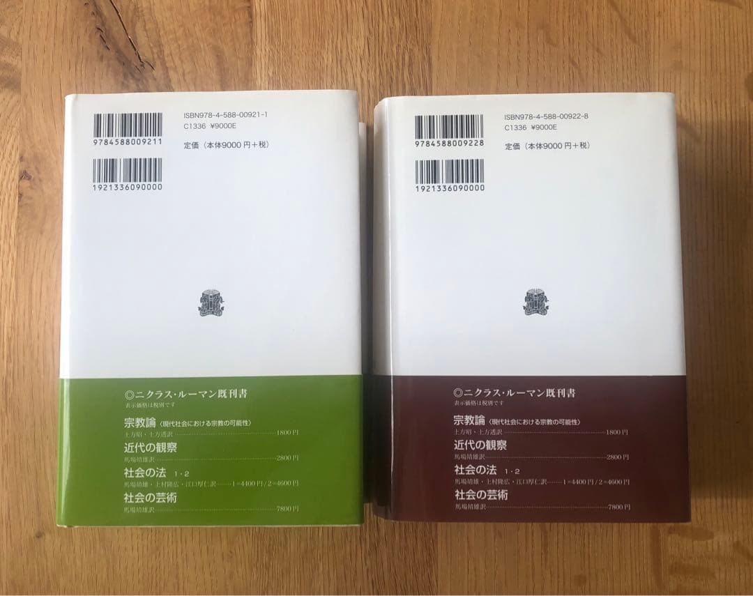 社会の社会 全2巻セット　ニクラス・ルーマン