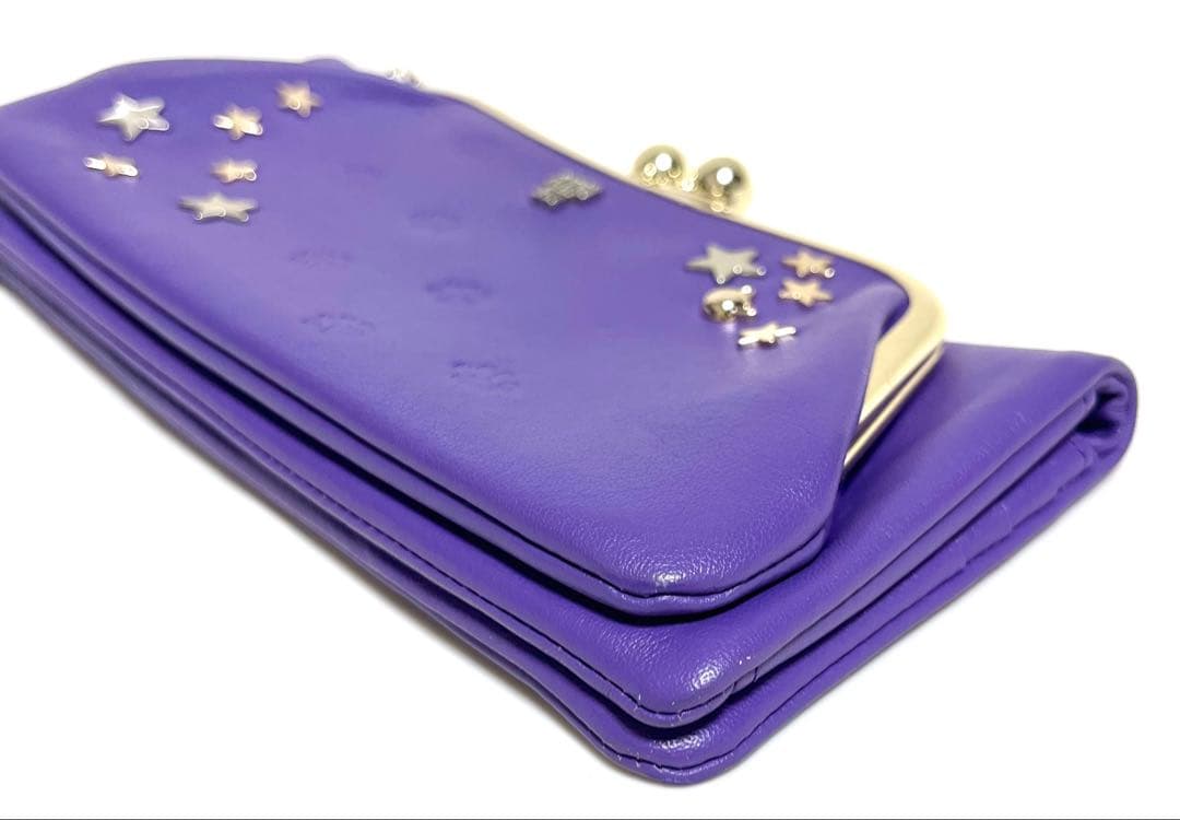 piika様ANNA SUI 財布 ティティ&ピピ がま口 紫 パープル 猫