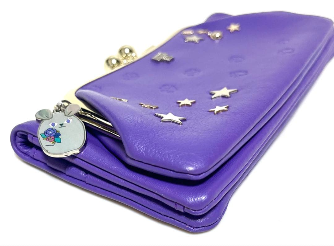 piika様ANNA SUI 財布 ティティ&ピピ がま口 紫 パープル 猫