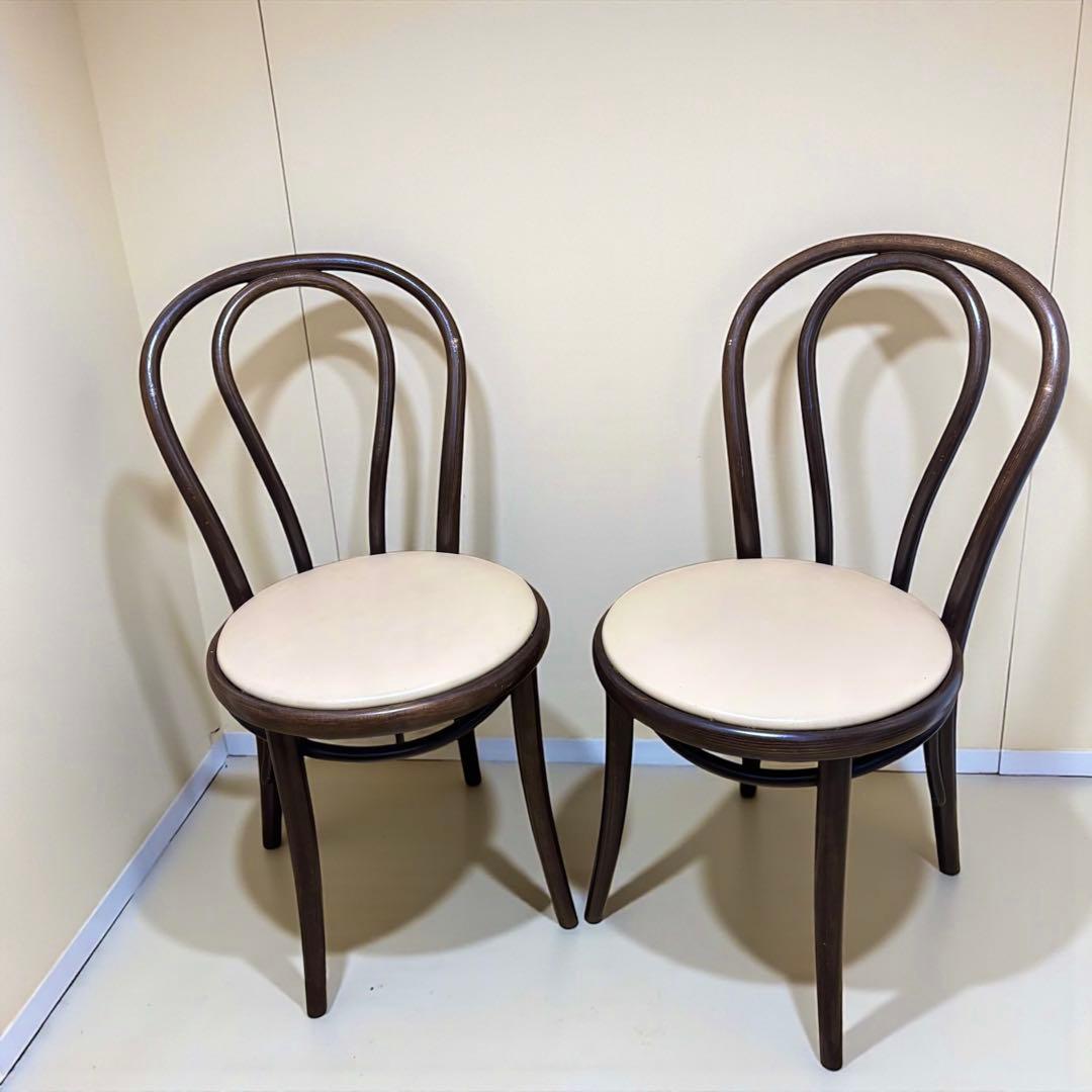 空間を彩る✨ベントウッドチェア 2脚セット 曲げ木 名作デザイン ダイニング