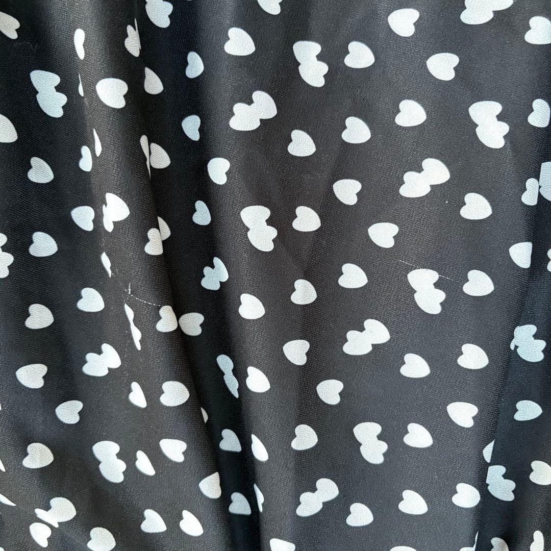 JENNE l'amour ニットドッキングワンピース 黒 フレアワンピース