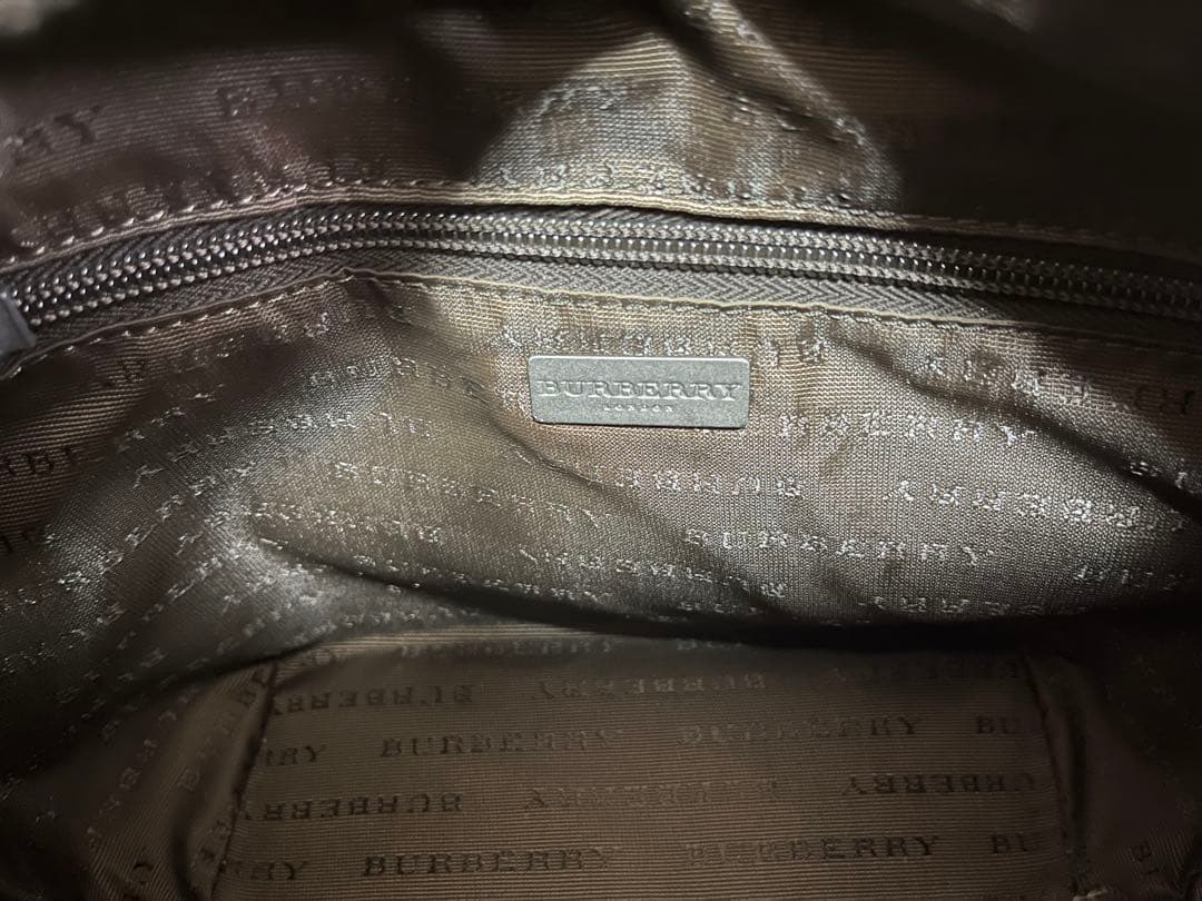 BURBERRY（バーバリー）ノバチェック手提げバッグ　pvc