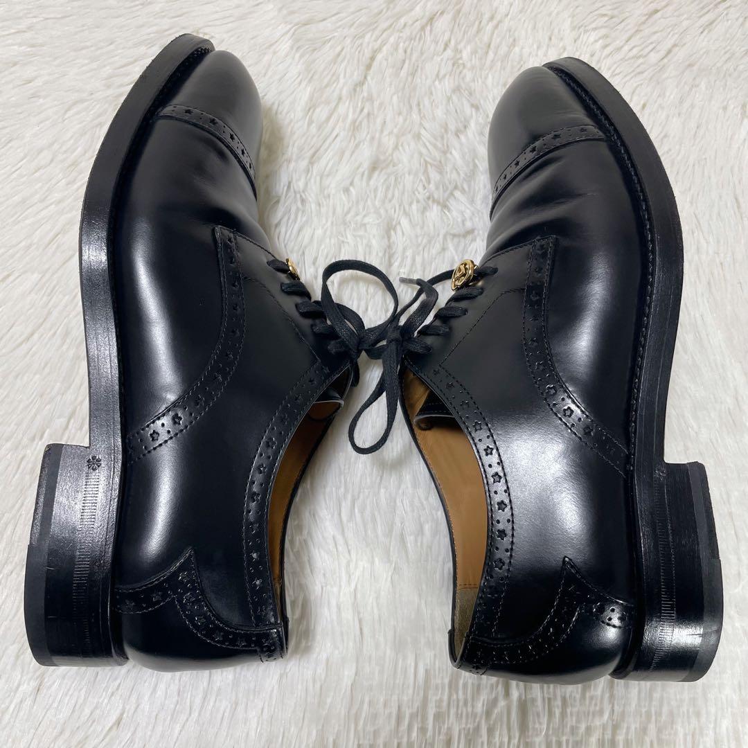 極美品✨定価17万　GUCCI レザーシューズ　希少モデル　27〜27.5cm