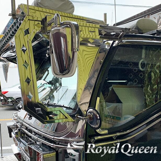 0575 復刻版 ステンレス製 五光ミラー 鏡面 ハイウェイミラー 高速ミラー