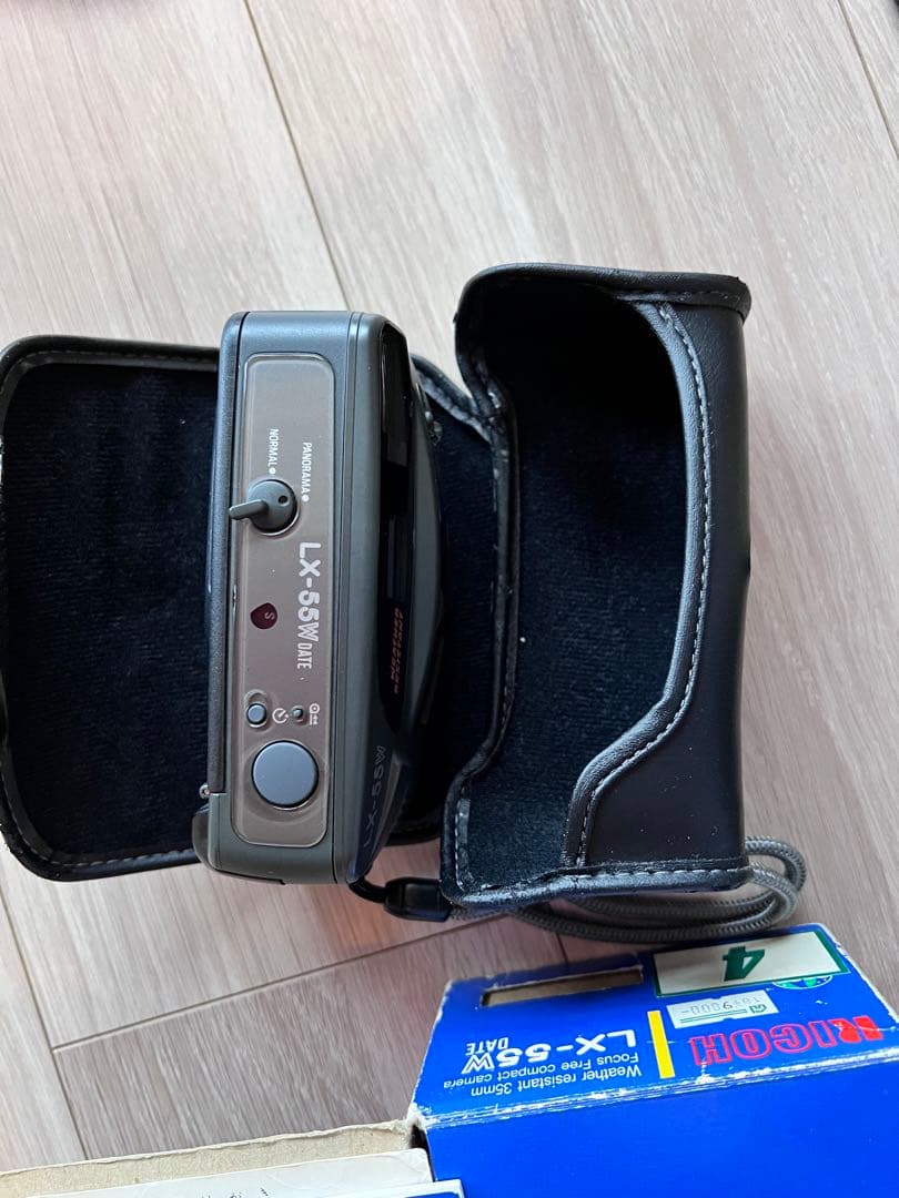 RICOHフィルムカメラLX-55W使用説明書、箱、カバー付き