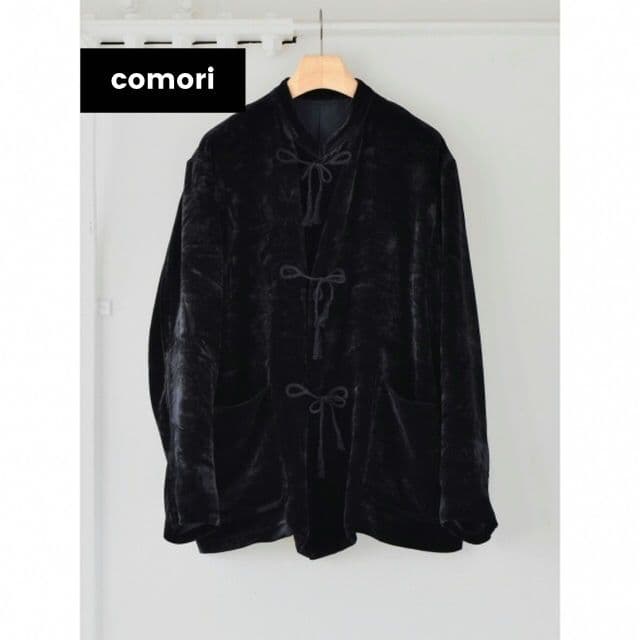 COMOLI 21AW シルク別珍スタンドカラージャケット Size3