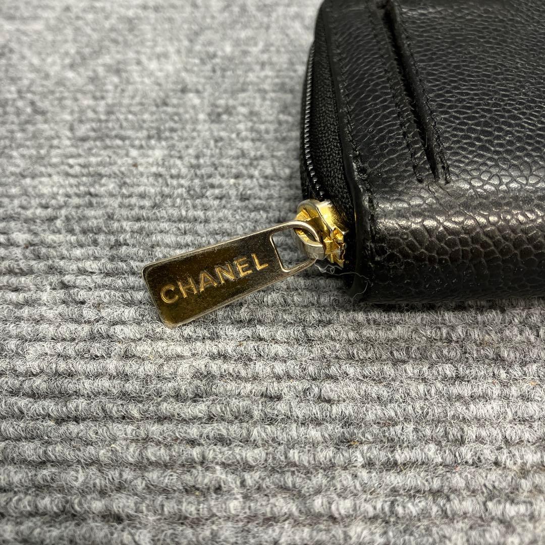 CHANEL　シャネル　長財布　キャビアスキン　ココマーク　43