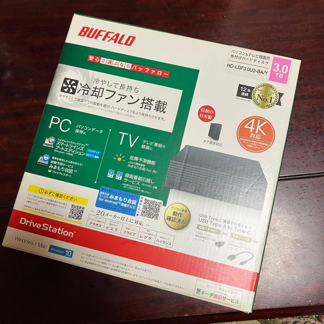 BUFFALO HD-LD3.0U3-BAY 3TB 外付けHDD