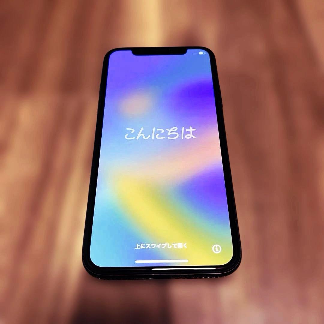 【超美品】Apple iPhoneX 256GB スペースグレイ SIMフリー