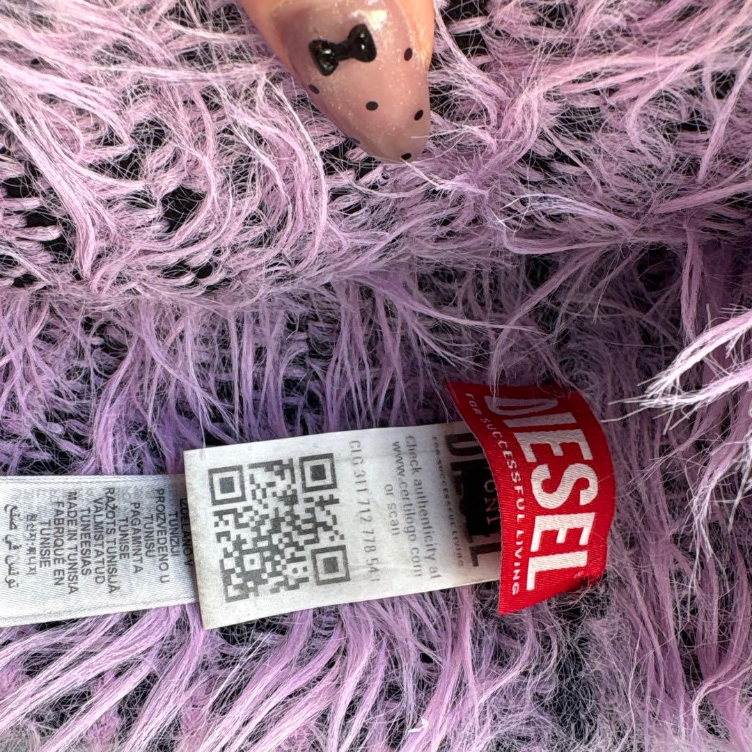 DIESEL ニット帽 ピンク