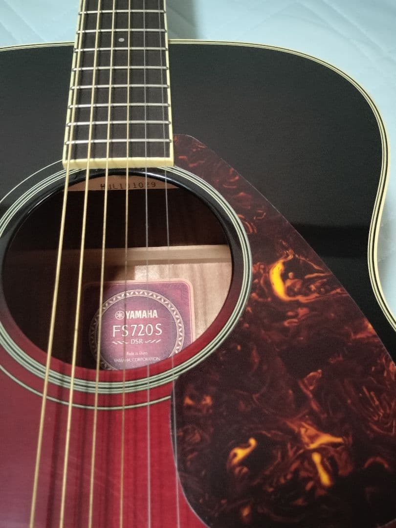 YAMAHA FS-720S TOP単板 ギター 小ぶり ヤマハ ケース付