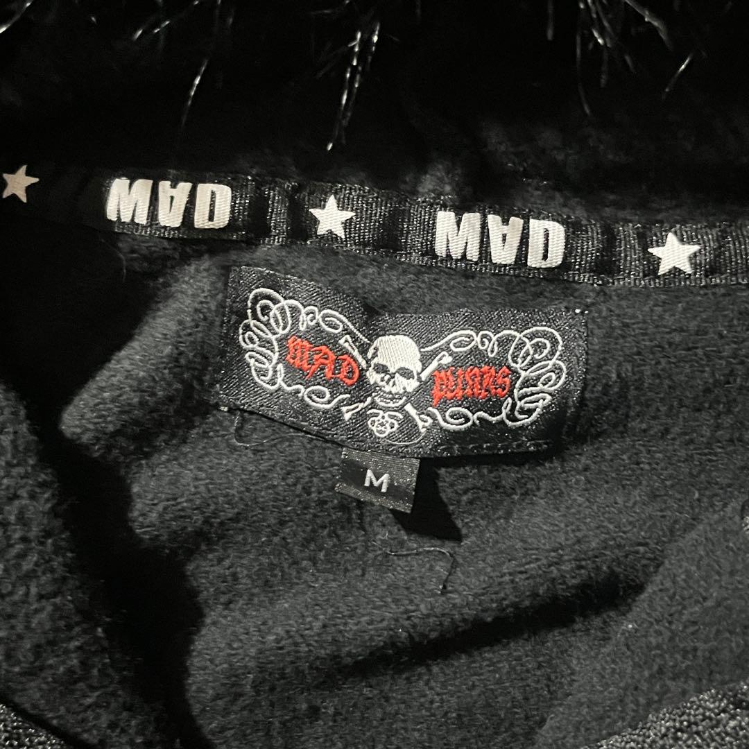 MAD PUNKS ネコ耳 ファー パーカー skull 00s archive