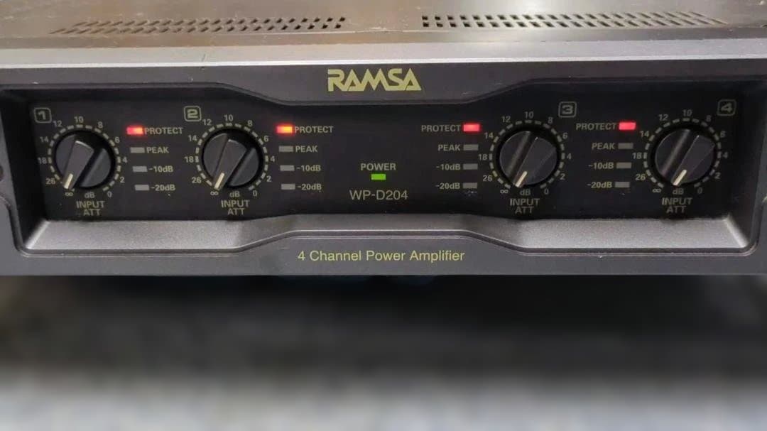Panasonic RAMSA 4chデジタルパワーアンプ WP-D204