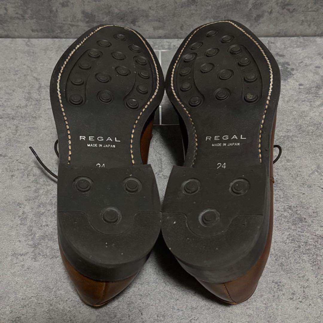 未使用級　リーガル　ビジネスシューズ　ゴアテックス　W71B ブラウン2245