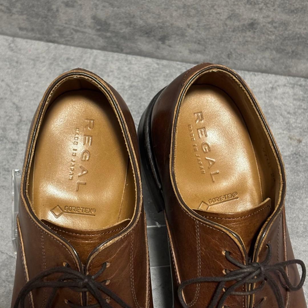 未使用級　リーガル　ビジネスシューズ　ゴアテックス　W71B ブラウン2245