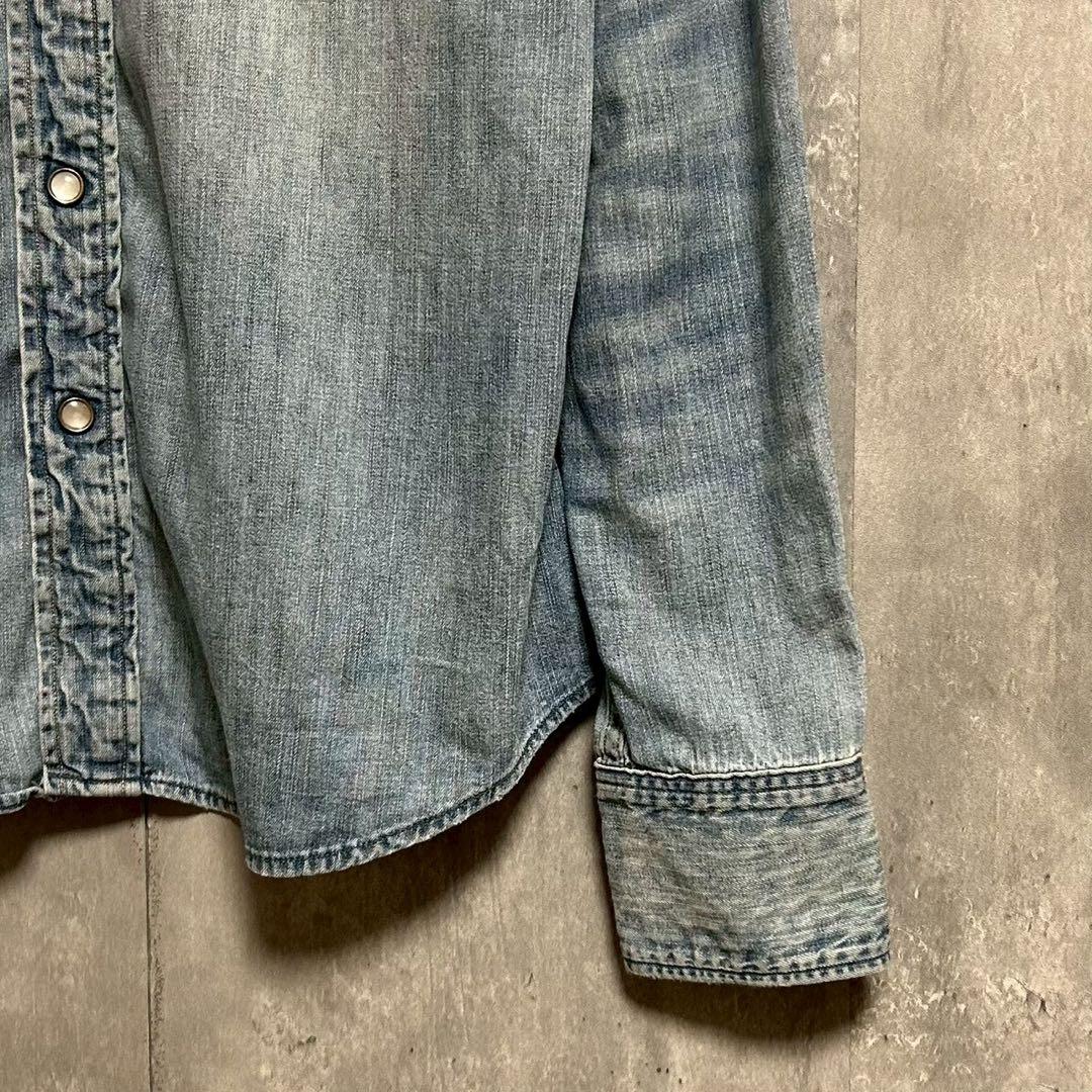 RRL ダブルアールエル ラルフローレン デニムウエスタンシャツ 長袖 トップス
