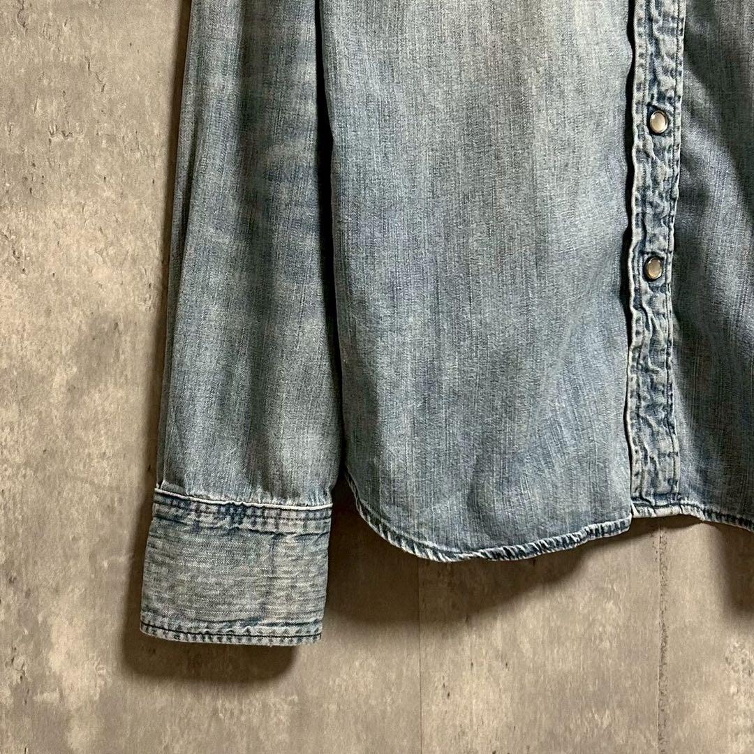 RRL ダブルアールエル ラルフローレン デニムウエスタンシャツ 長袖 トップス