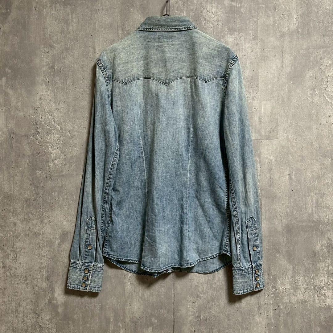 RRL ダブルアールエル ラルフローレン デニムウエスタンシャツ 長袖 トップス