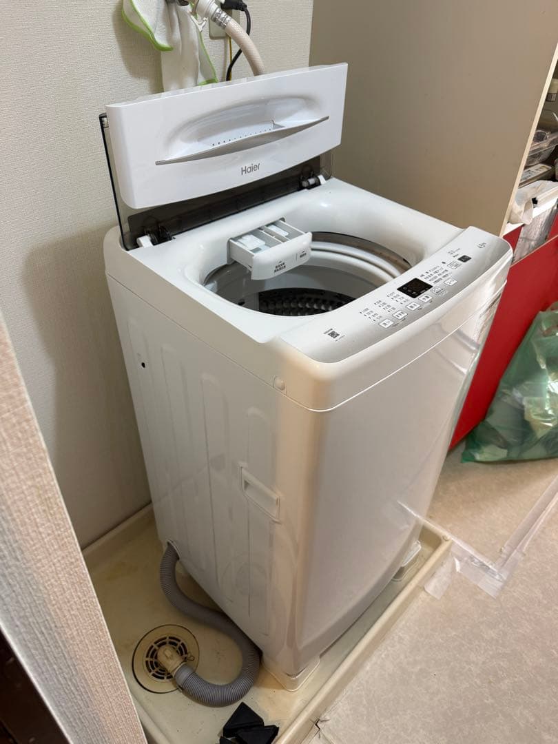 『2022年製』Haier 縦型洗濯機 本体 ホワイト　JW-U45EA