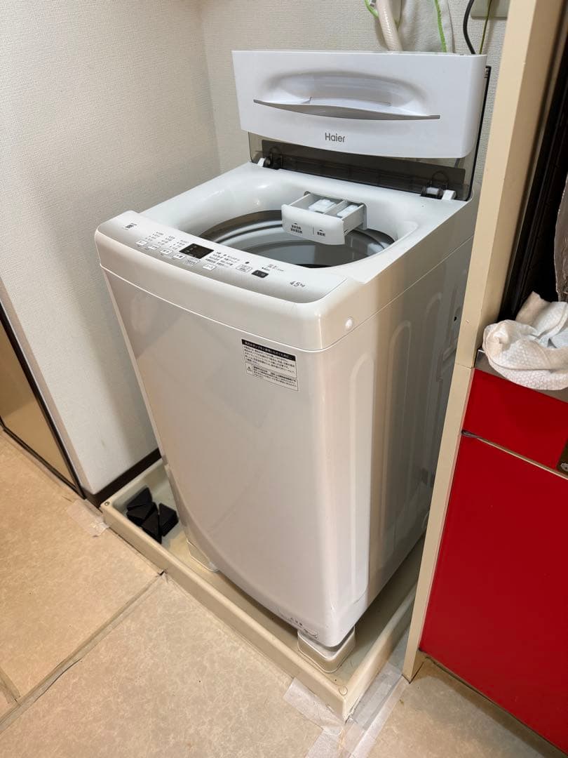 『2022年製』Haier 縦型洗濯機 本体 ホワイト　JW-U45EA