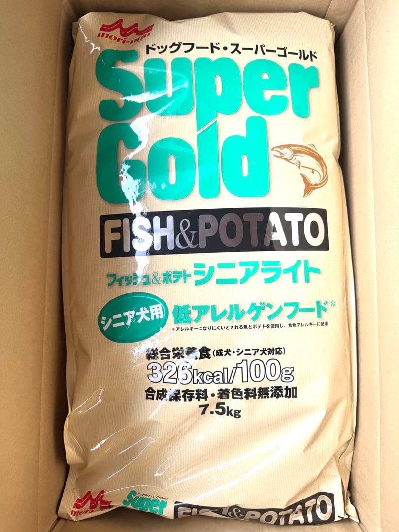 森乳サンワールド　ドッグフード　フィッシュ＆ポテト　シニアライト　7.5 kg