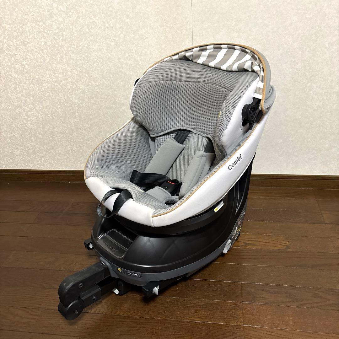 【美品】Combi クルムーヴスマート ISOFIX JL-540 グレー