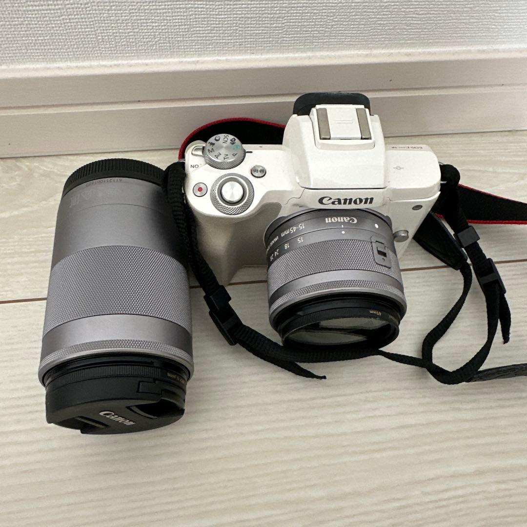 Canon EOS kiss M ミラーレス一眼 ホワイト