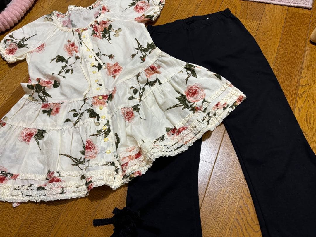 pink house 新品セット　薔薇柄