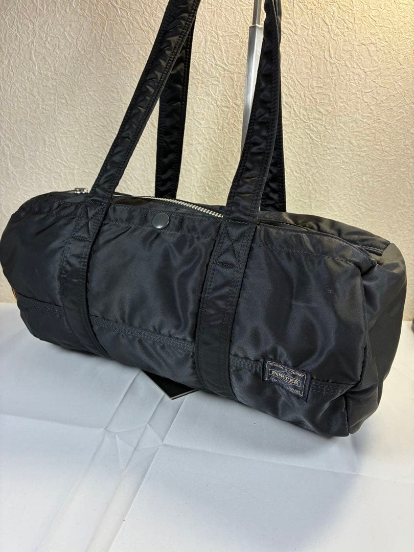 [未使用級] PORTER タンカー ドラムバッグ ミニボストン L