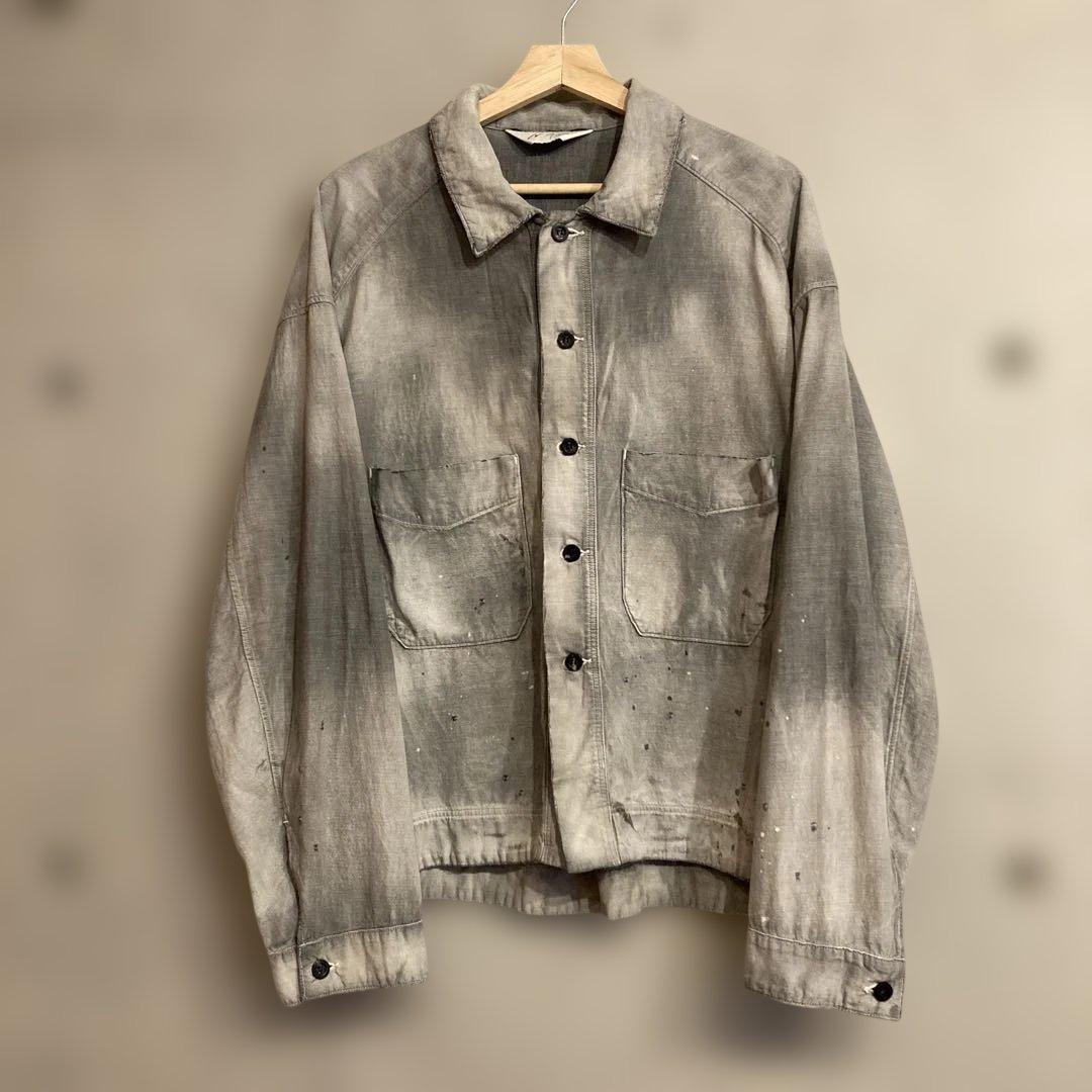ジャケット・アウター 25SS ANCELLM CHAMBRAY SHIRT JACKET BLACK