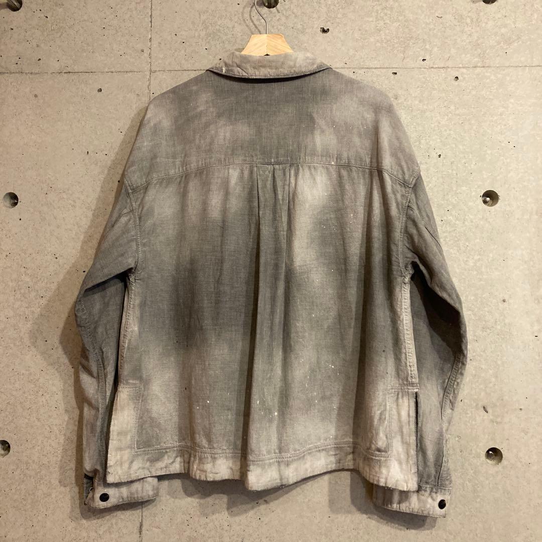 ジャケット・アウター 25SS ANCELLM CHAMBRAY SHIRT JACKET BLACK