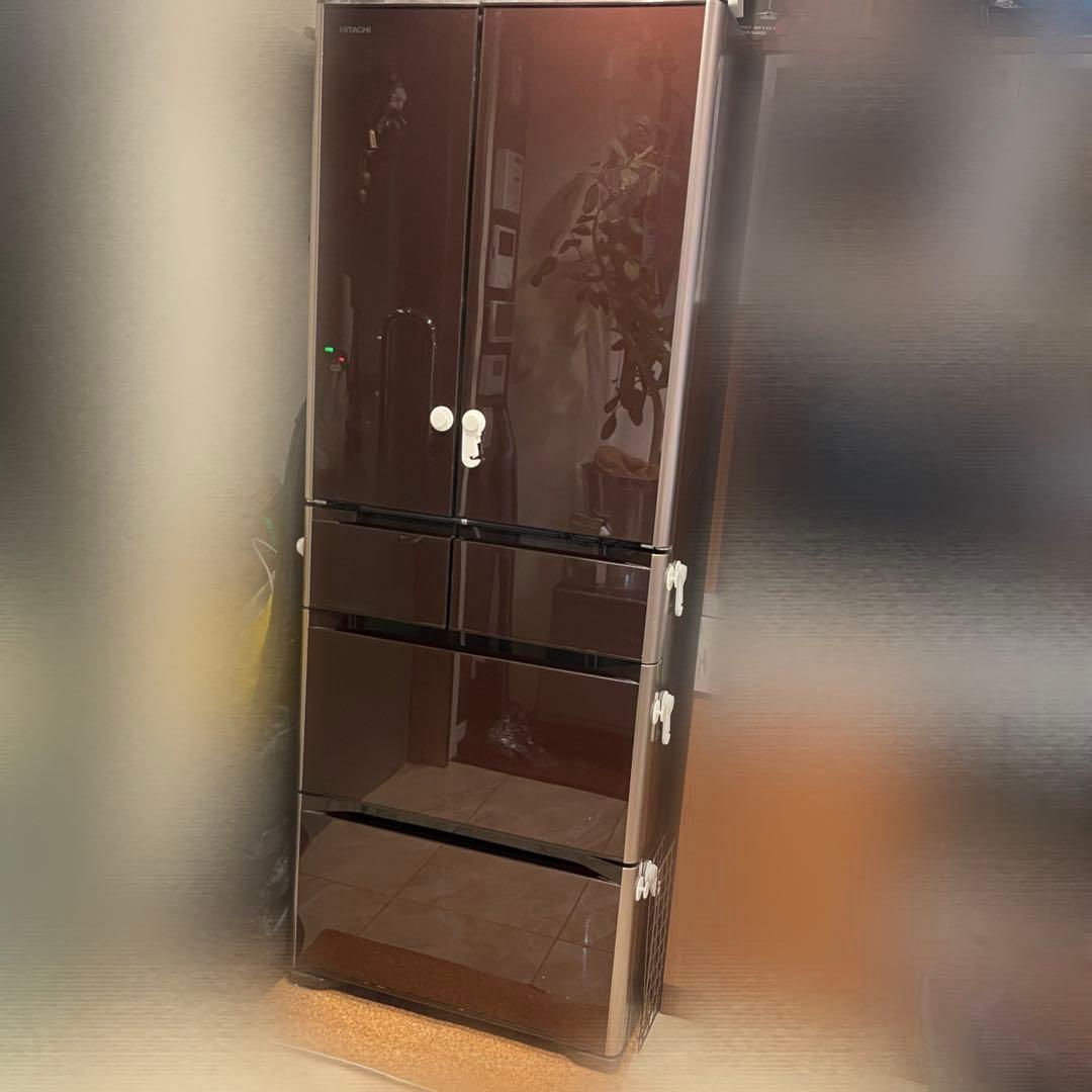 HITACHI ノンフロン冷凍冷蔵庫 R-G4800F XT ブラウン