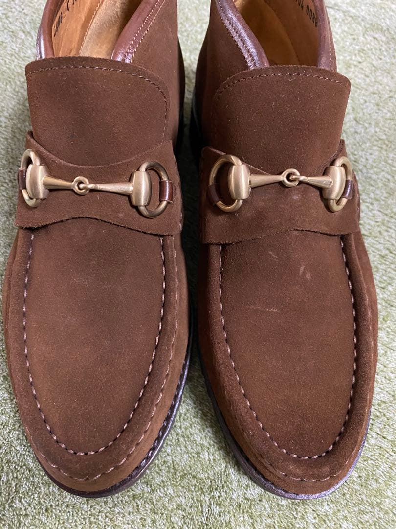 【新品未使用】GUCCI ブラウンスエード ローファー 36.5