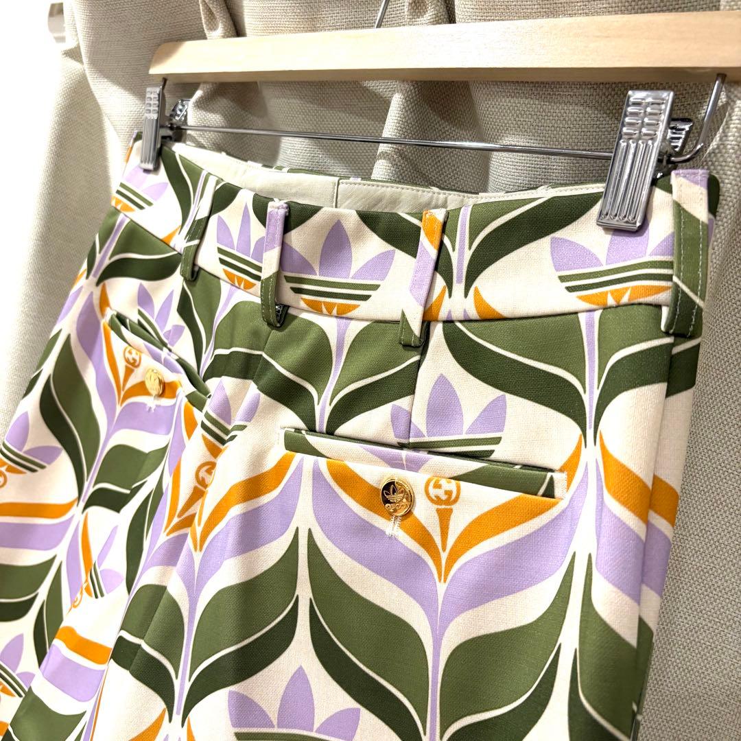 ☆極美品☆GUCCI×Adidas トレフォイルプリントショートパンツ 44