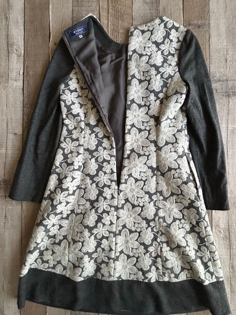 【han-mouco様リクエスト】美品✨エムズグレイシー ワンピース リボンつき