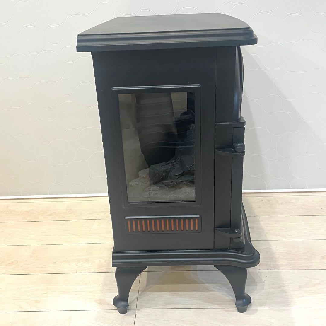 【美品】ニトリ 暖炉型ファンヒーター ワイド IQ BK 1000W 2019年