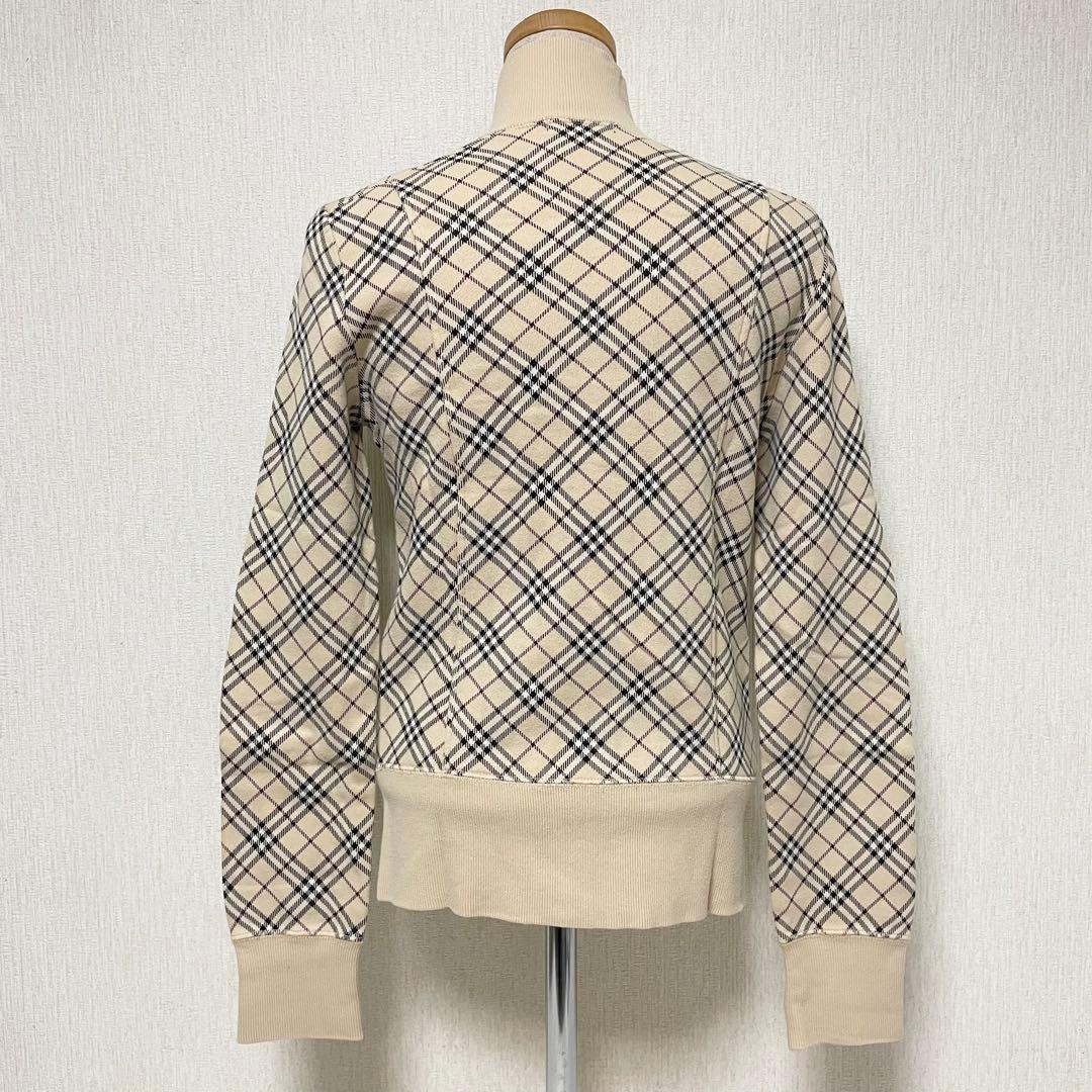バーバリー ノバチェック ブルゾン ジャケット ロゴ 38 M スウェット