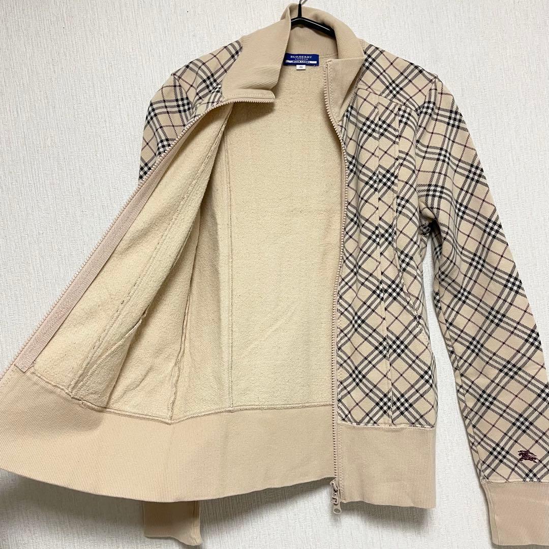 バーバリー ノバチェック ブルゾン ジャケット ロゴ 38 M スウェット