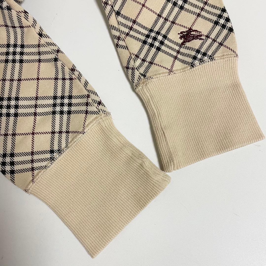 バーバリー ノバチェック ブルゾン ジャケット ロゴ 38 M スウェット