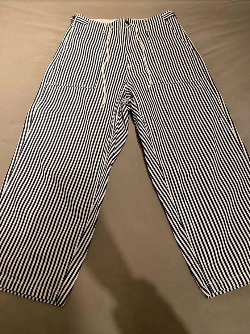 【SETTO】ヒッコリーベイカーパンツ 岡山児島 ジャパンブルー