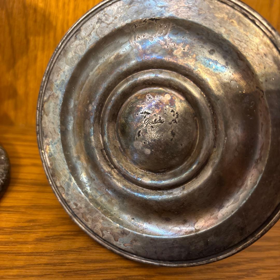 ゴーハム　キャンドルホルダー　シルバー　銀　アンティーク　2本セット