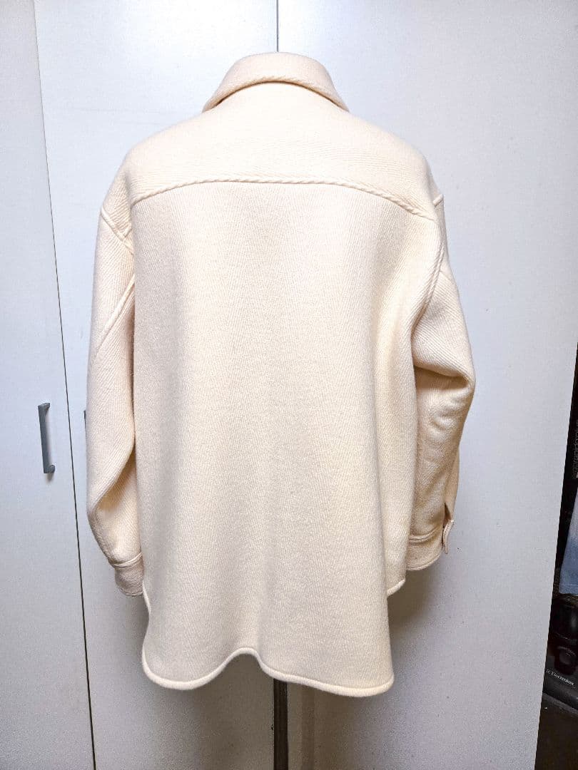 美品 アンフォロー FOLL フォル ヘリンボーン CPO ブルゾン ウール