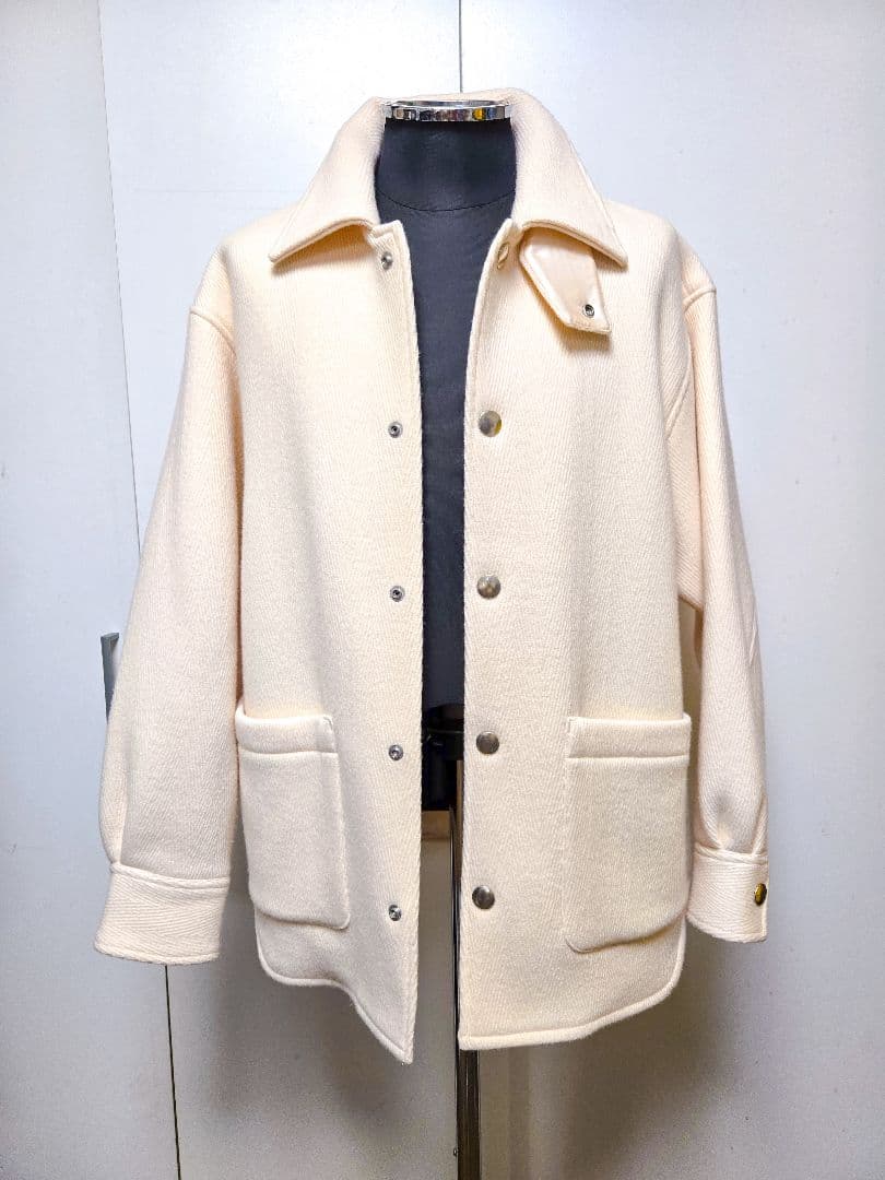 美品 アンフォロー FOLL フォル ヘリンボーン CPO ブルゾン ウール