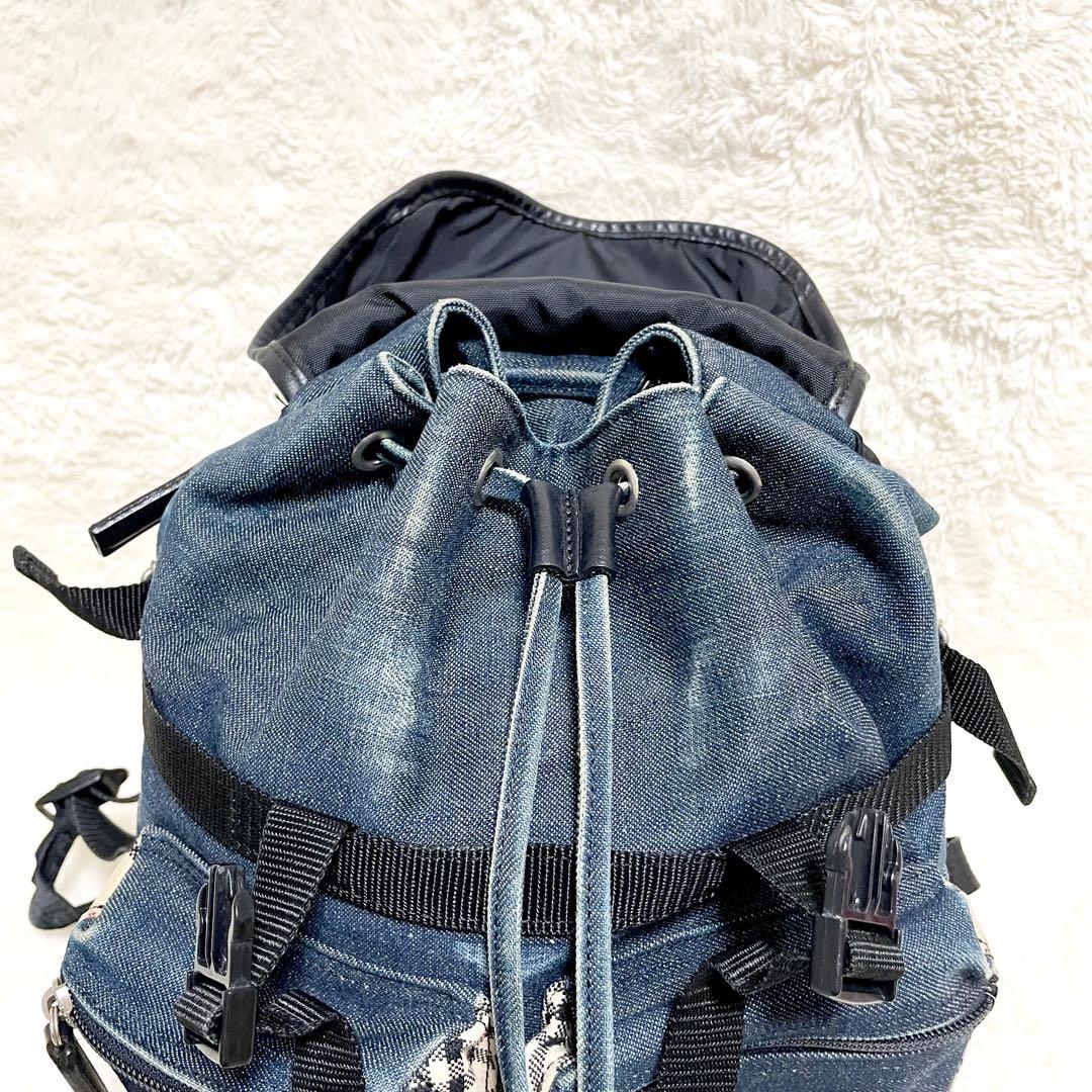 【激レア✨】バーバリー ブラックレーベル デニム リュック ノバチェック 廃盤品