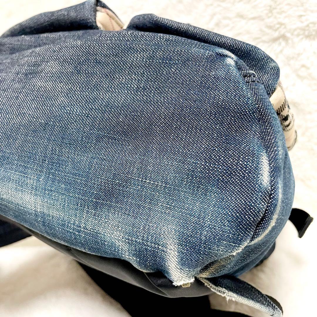 【激レア✨】バーバリー ブラックレーベル デニム リュック ノバチェック 廃盤品