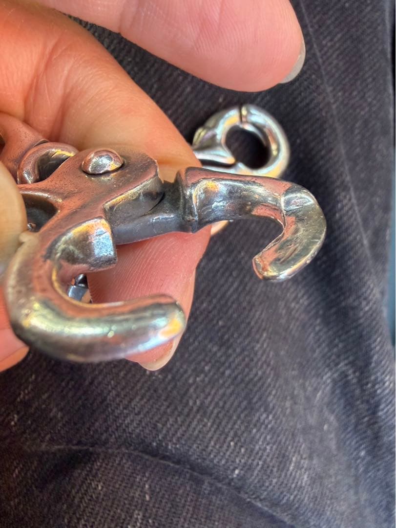 クロムハーツ FANCY SHORT 2クリップ ショート ウォレットチェーン